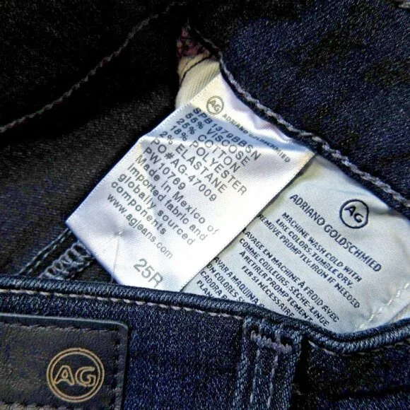NWT Adriano Goldschmied AG Farrah Skinny in Blue Basin Stretch Jeans 25 - Picture 4 of 6